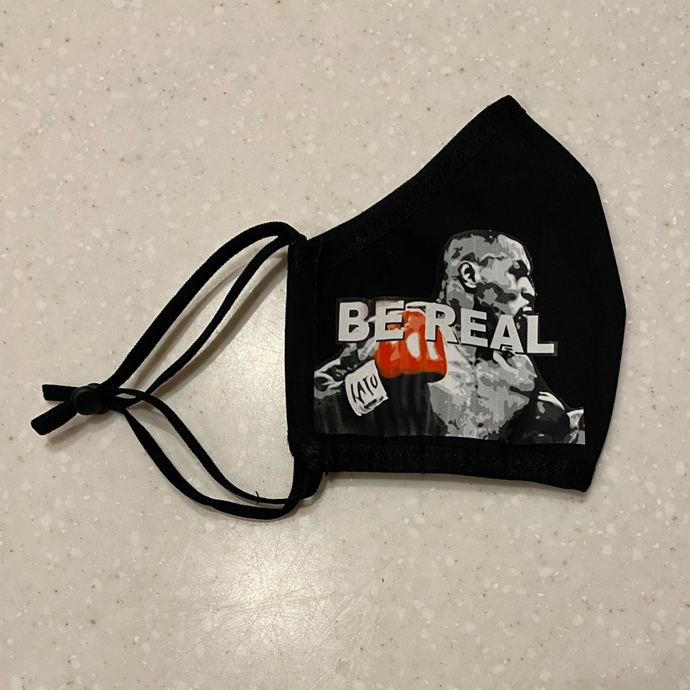 “ BE REAL” Mike Tyson comfortable cotton mask 😷